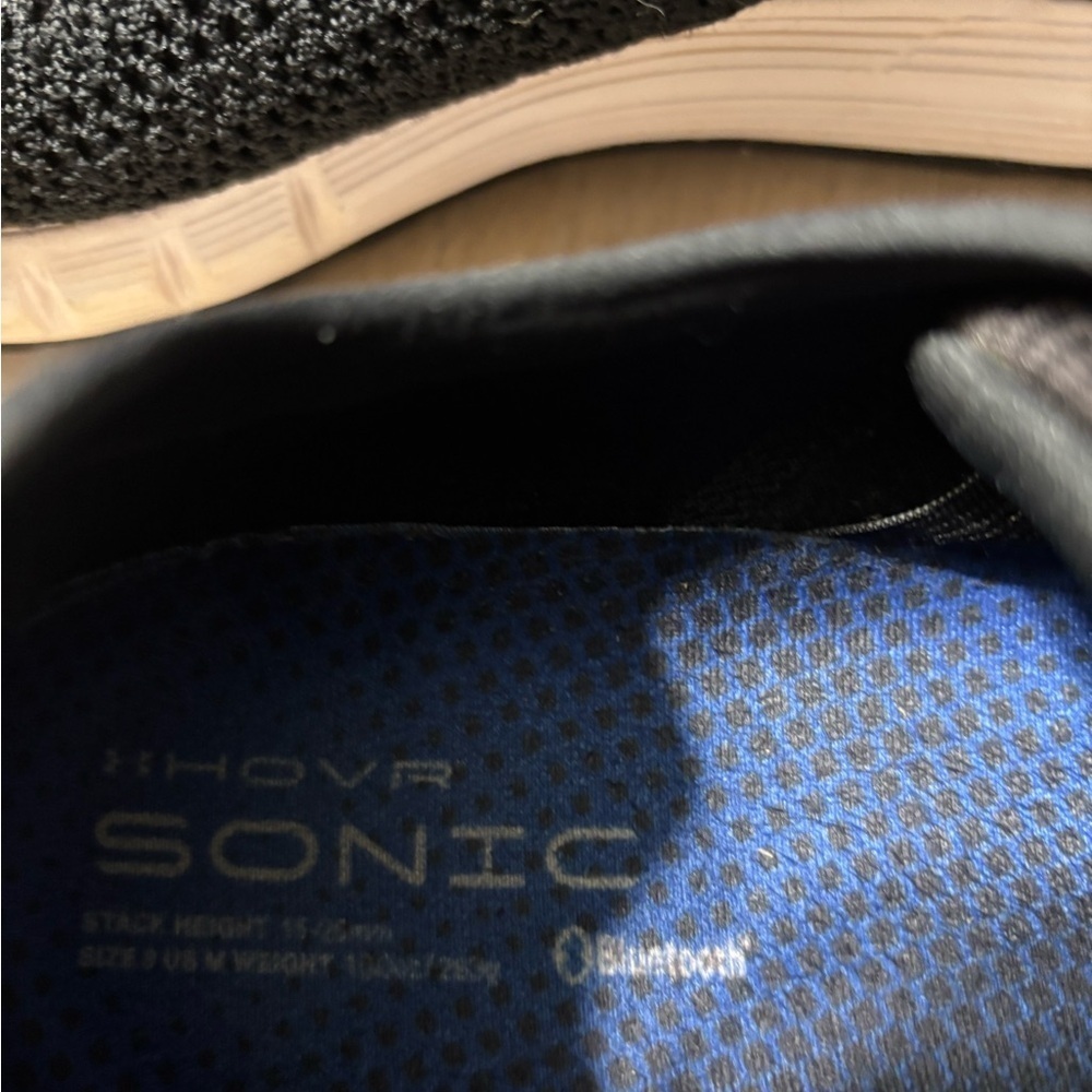 Under Armour Hovr Sonic Black Athletic Shoes with Breathable Mesh size 8.5 - Picture 3 of 8